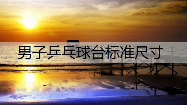 男子乒乓球台标准尺寸