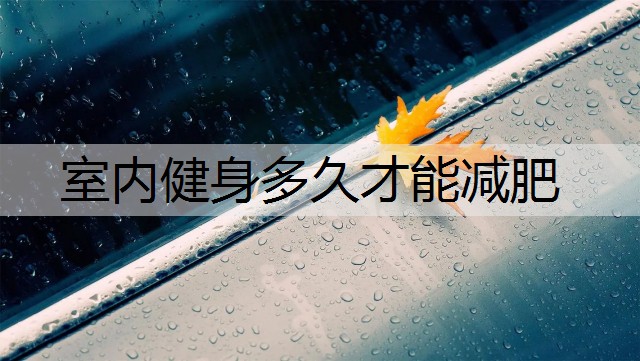 室内健身多久才能减肥