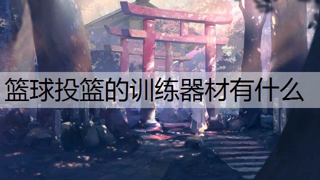 篮球投篮的训练器材有什么
