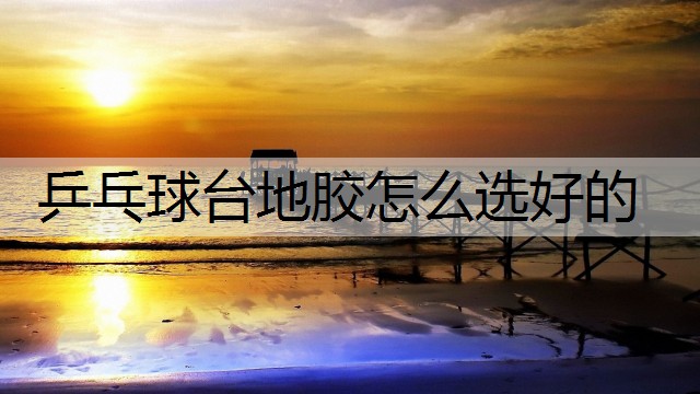 乒乓球台地胶怎么选好的